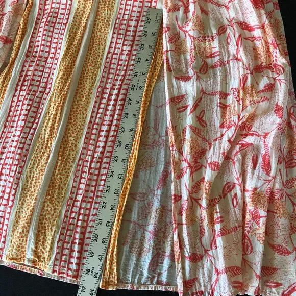 Rare Free People Squared Off Convertible Printed Maxi Skirt & Dress Sz S - Picture 8 of 16